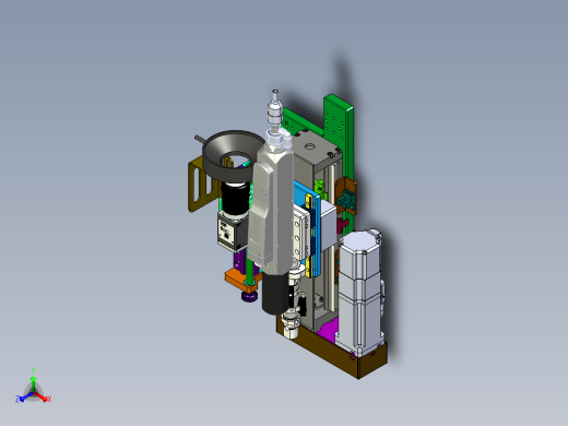 结构详细的ccd自动锁螺丝机正等轴测缩略图