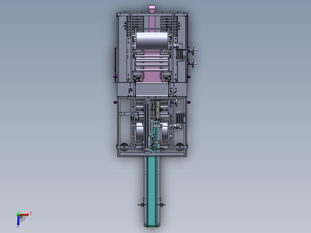 纸盒六面包膜机覆膜机sw16可编辑俯视图