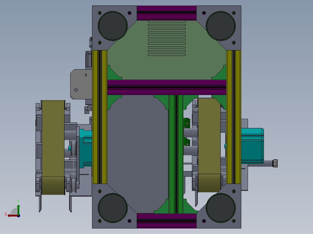 锂电KF机 锂电卧式扣盖整机（含工程图+bom）sw14可编辑后视图