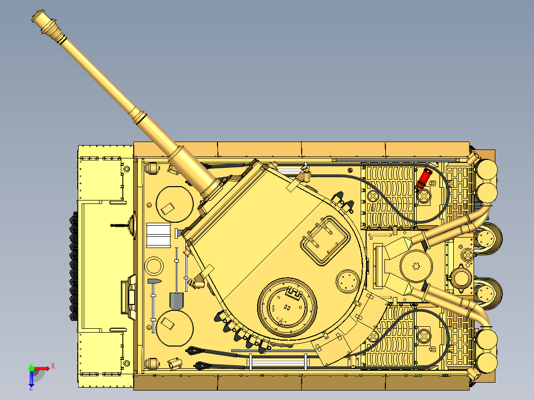 LG电吹风（完整模型+设计说明书）俯视图