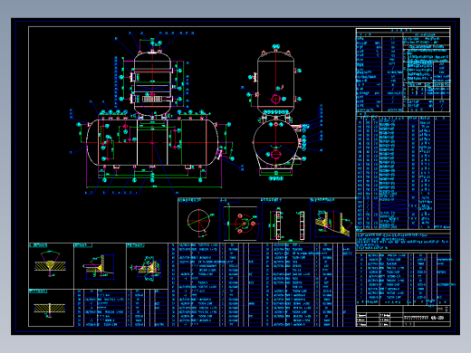 热力式除氧器总装图免费下载