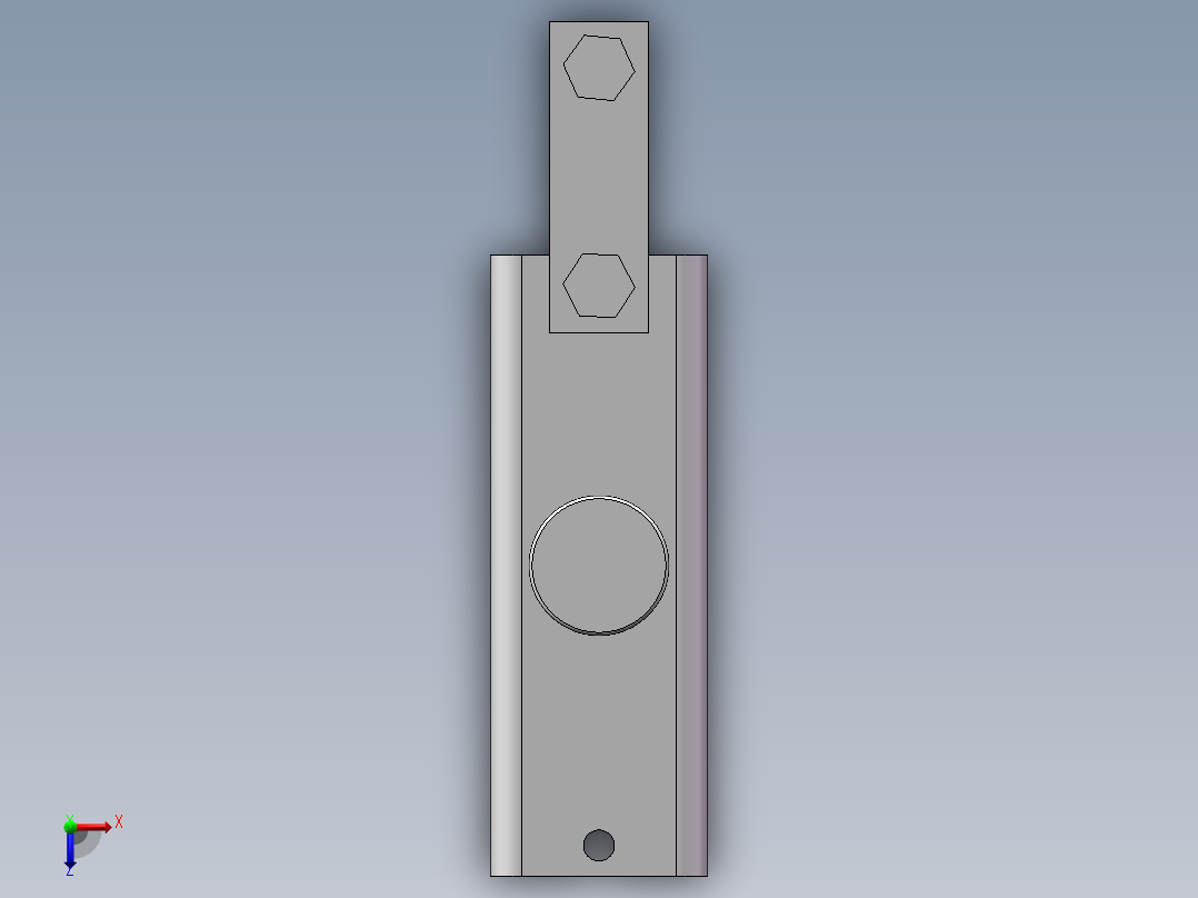 钢模具用磁性固定装置俯视图