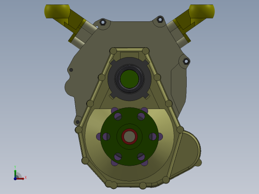 实验飞机发动机自动变速箱结构