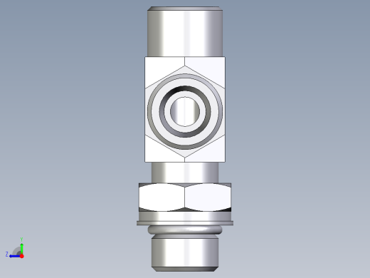 卡套式工业通用硬管接头EO_Adjustable_locknut_run_tee_LEE10SMOROMDCF右视缩略图