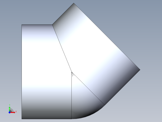 CPVC管件09-Sch80_45Elbow_FPTxFPT_9819-040 _4in前视缩略图