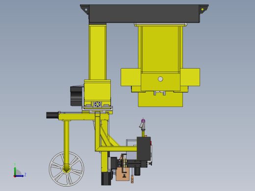 车桥Y焊缝专机三维SW1105103左视缩略图