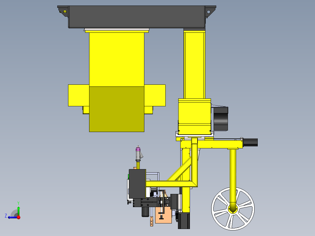 车桥Y焊缝专机三维SW1105103右视图