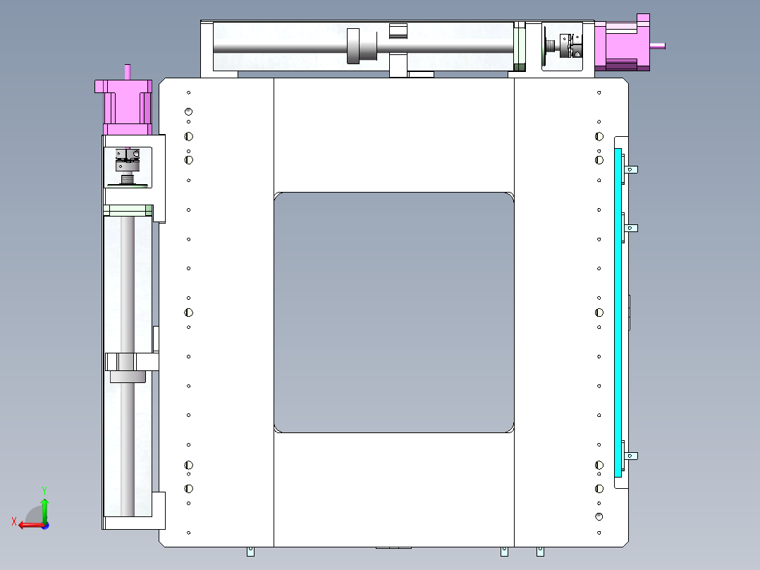 对位模组后视图