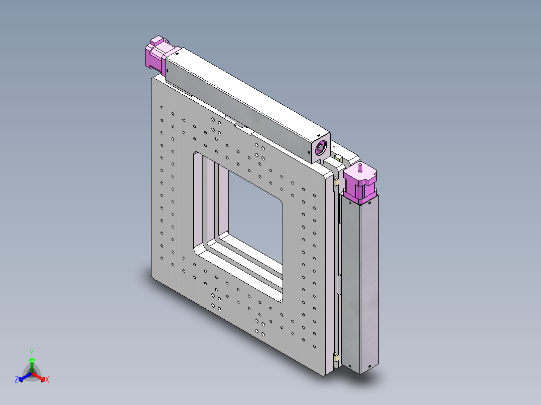 对位模组正等轴测图