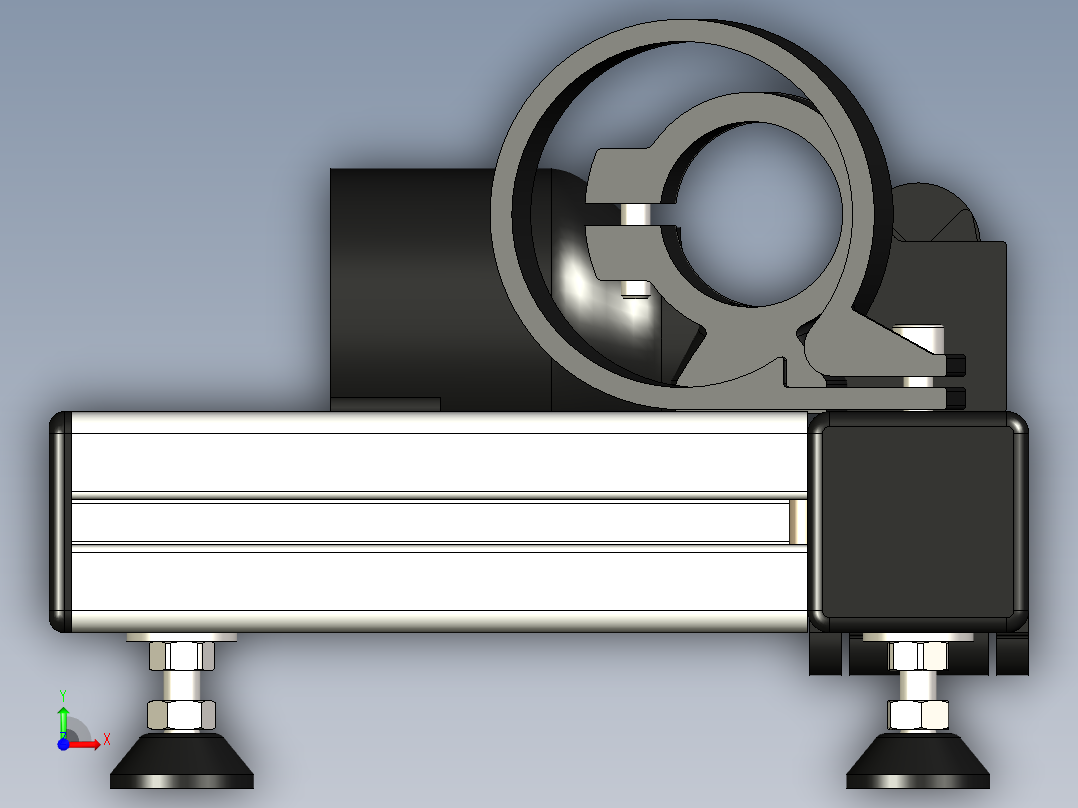 Dremel 射箭箭切割夹具前视图