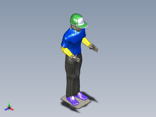 人体模型-站立式正等轴测缩略图