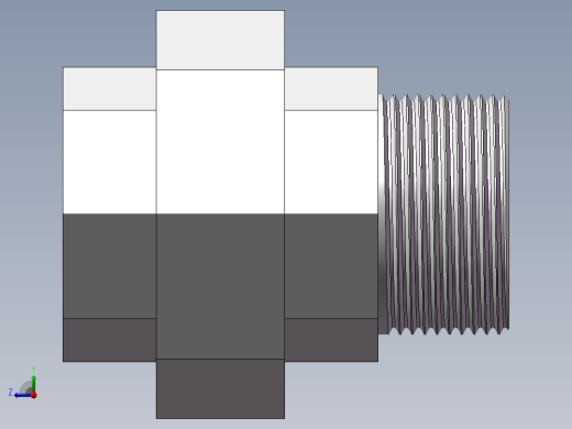 活接-等径内外丝直通 DN32右视缩略图