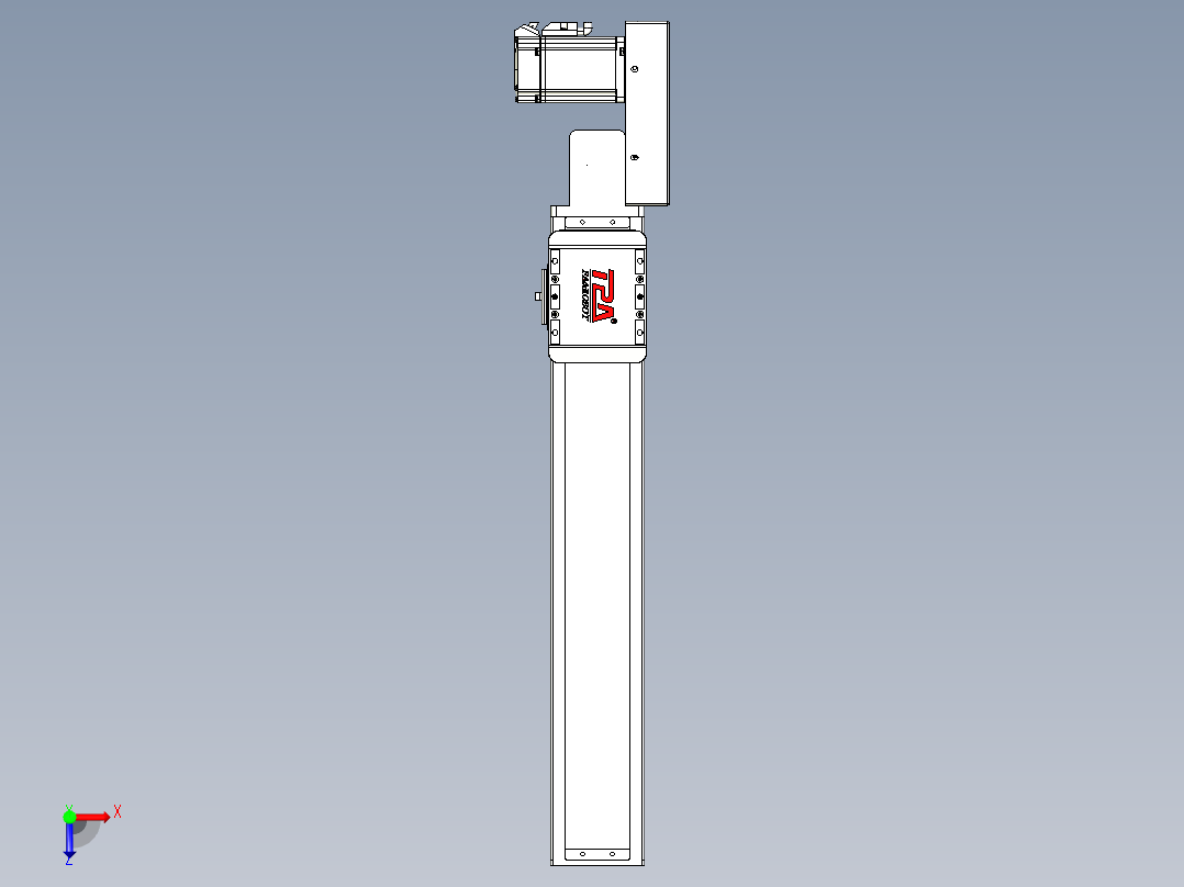同步带全封闭直线模组TPA-HCB-85D-90-L400-ML-Y-P20-N3俯视图