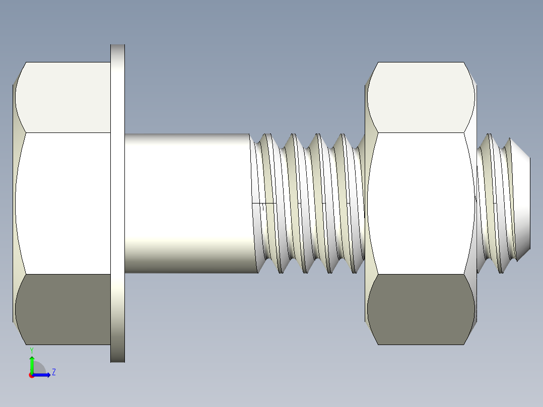 螺栓和螺母-M4 X 0.7左视图