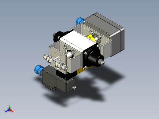 带气动执行器和3-2通阀的2通球阀