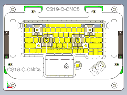 CS19-C-CNC5-180521笔记本CNC工装夹具三维模型前视缩略图