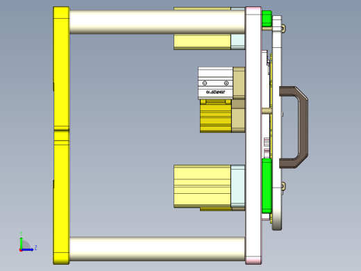 CS19-C-CNC5-180521笔记本CNC工装夹具三维模型左视缩略图