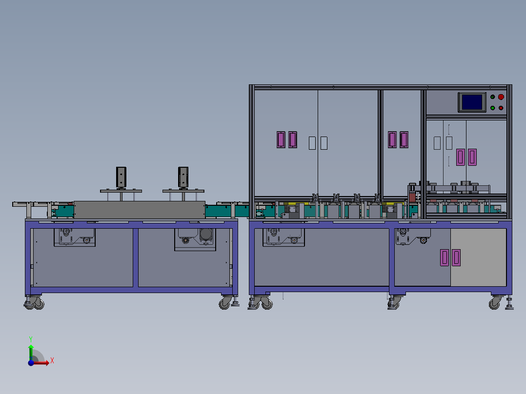 一种手机电池粘胶机sw18可编辑前视图
