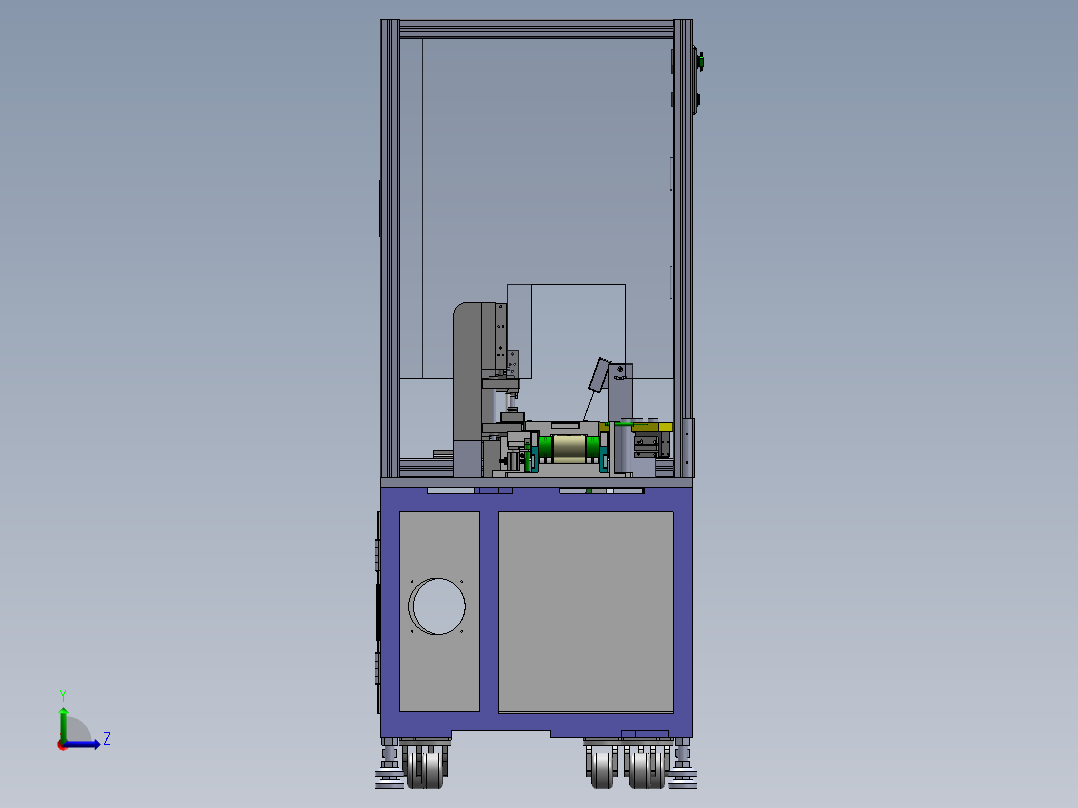 一种手机电池粘胶机sw18可编辑左视图