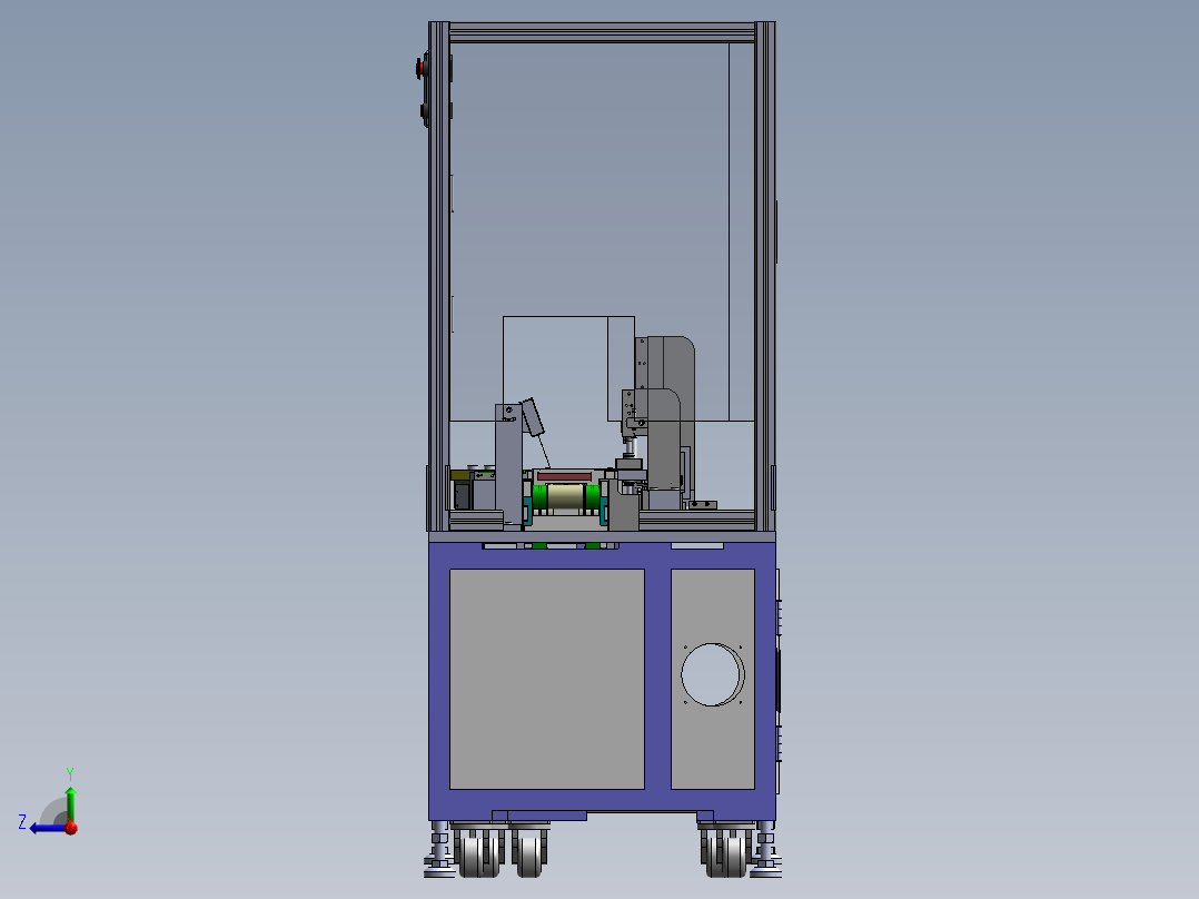 一种手机电池粘胶机sw18可编辑右视图