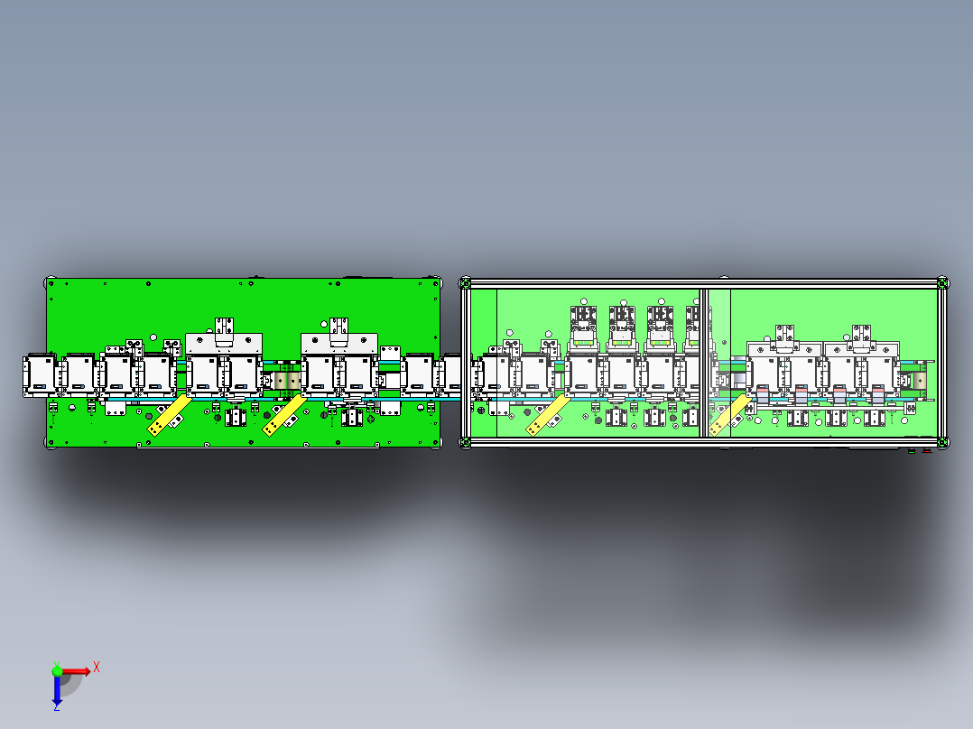 一种手机电池粘胶机sw18可编辑俯视图