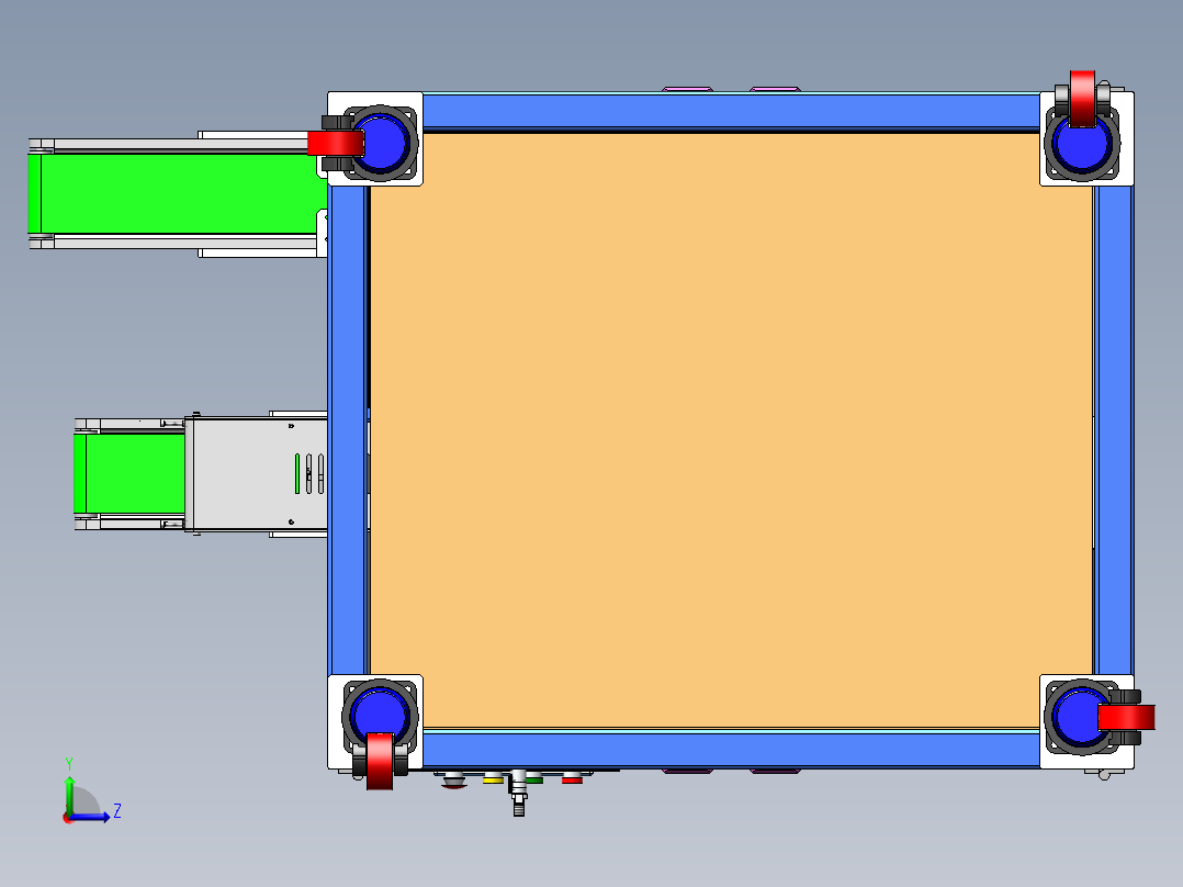 转子插磁钢机sw18可编辑左视图