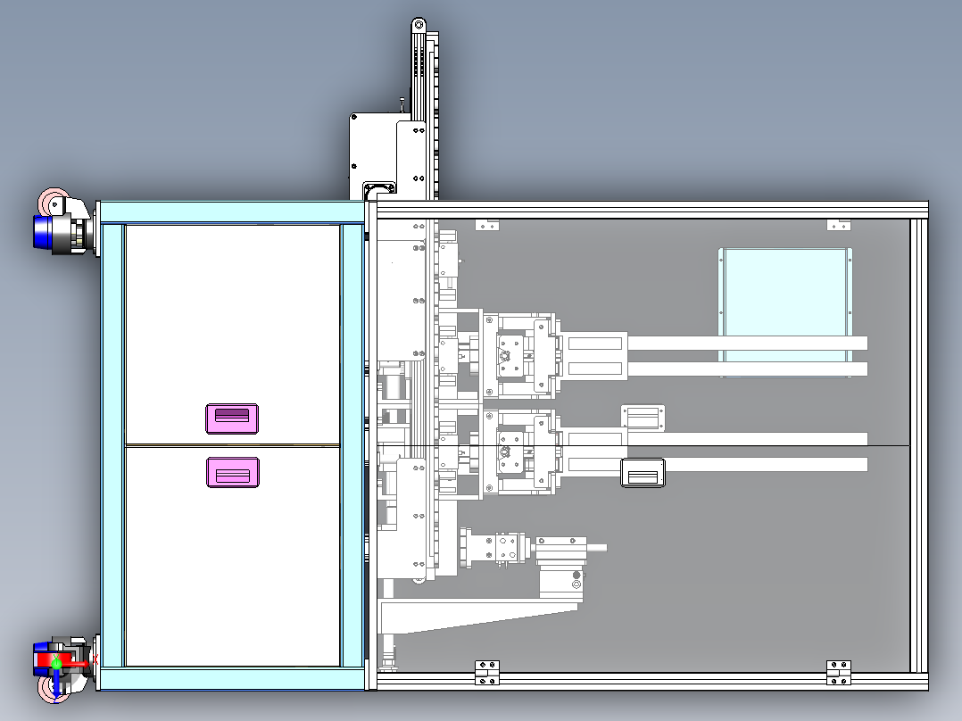 转子插磁钢机sw18可编辑俯视图