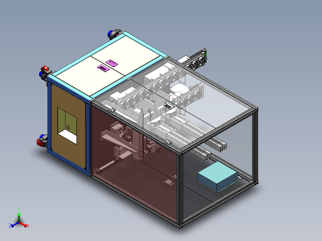 转子插磁钢机sw18可编辑正等轴测图