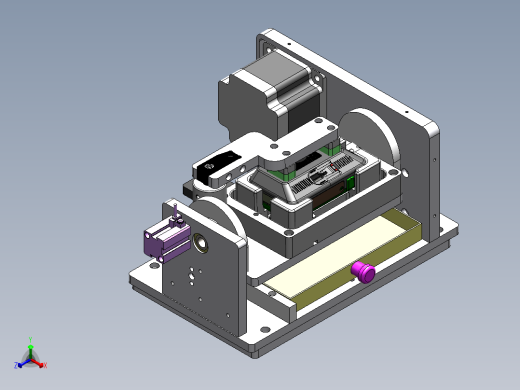 台式三轴自动螺丝机（sw16可编辑+工程图+bom）正等轴测缩略图