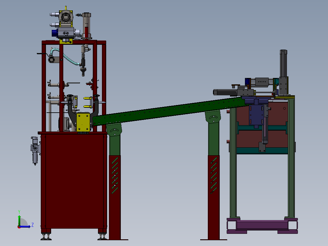 晶圆自动加工生产线sw17左视图