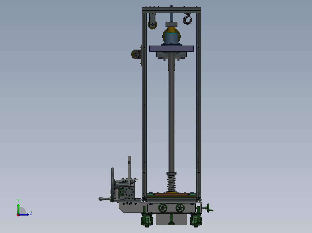冲击试验机sw22左视图