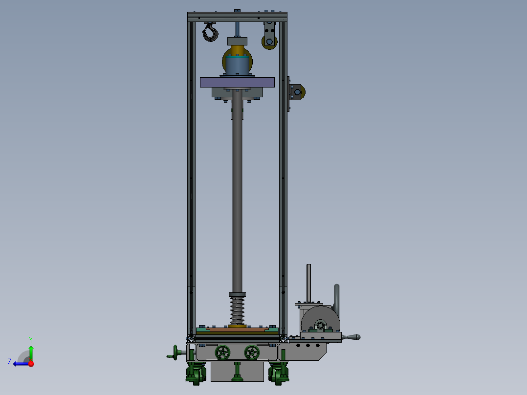冲击试验机sw22右视图