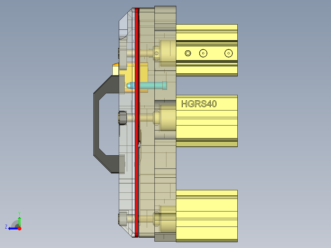 H5600-C笔记本CNC工装夹具三维模型-CNC3倒角高光-211108右视图