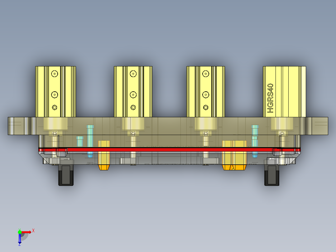 H5600-C笔记本CNC工装夹具三维模型-CNC3倒角高光-211108俯视图