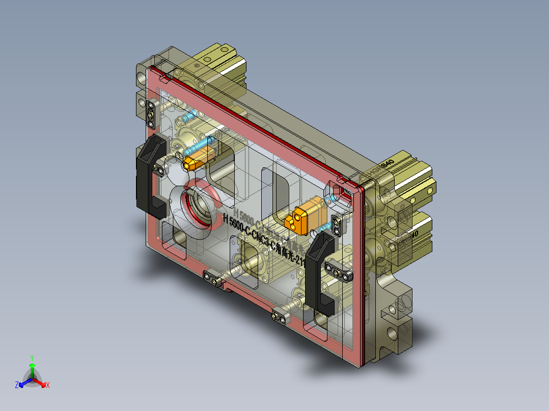 H5600-C笔记本CNC工装夹具三维模型-CNC3倒角高光-211108正等轴测图