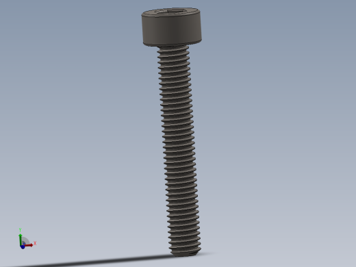 Screw_DIN_912_M3x20F_A2.SLDPRT公制内六角螺钉