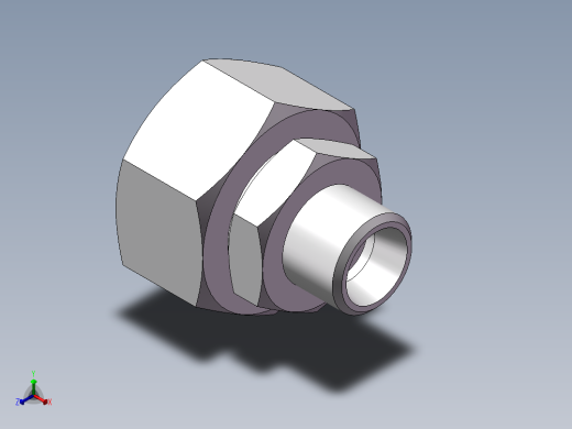直通变径接头、2C-16-26正等轴测缩略图