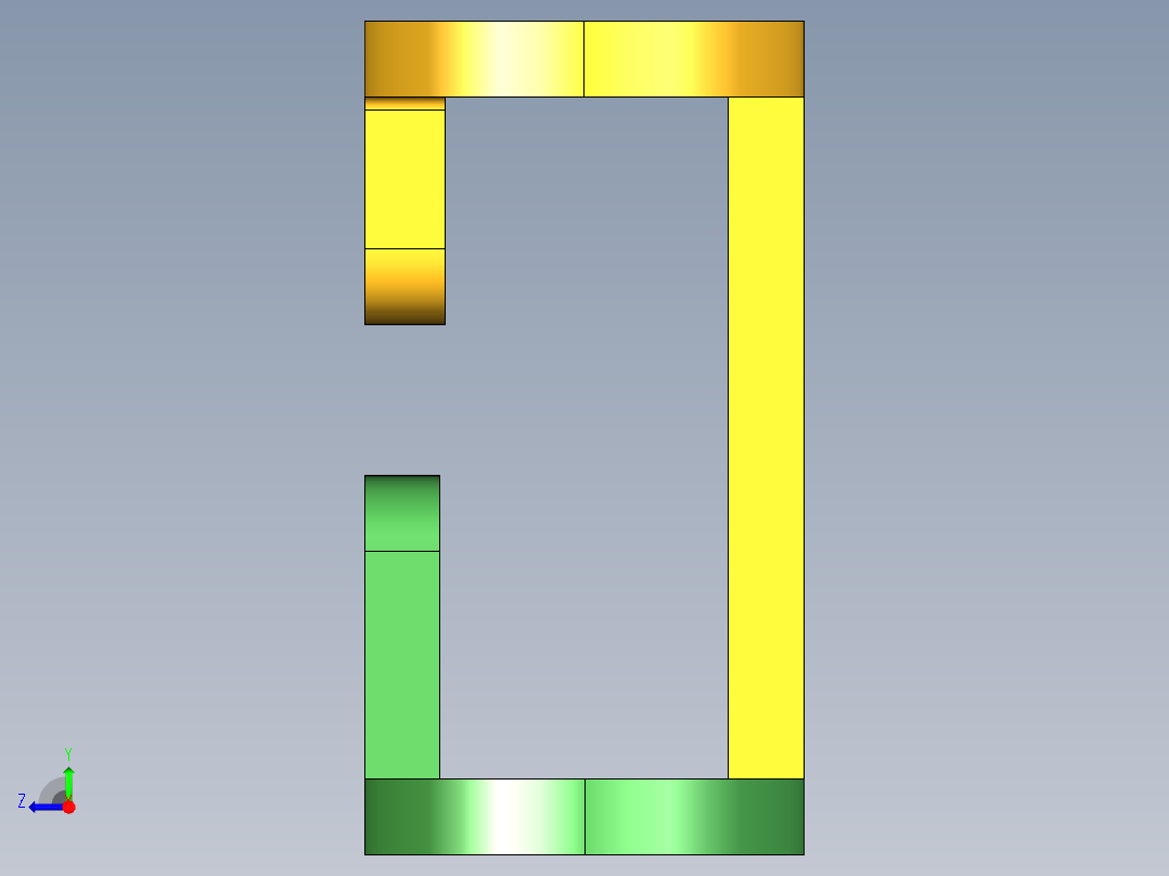 机器装配支架右视图