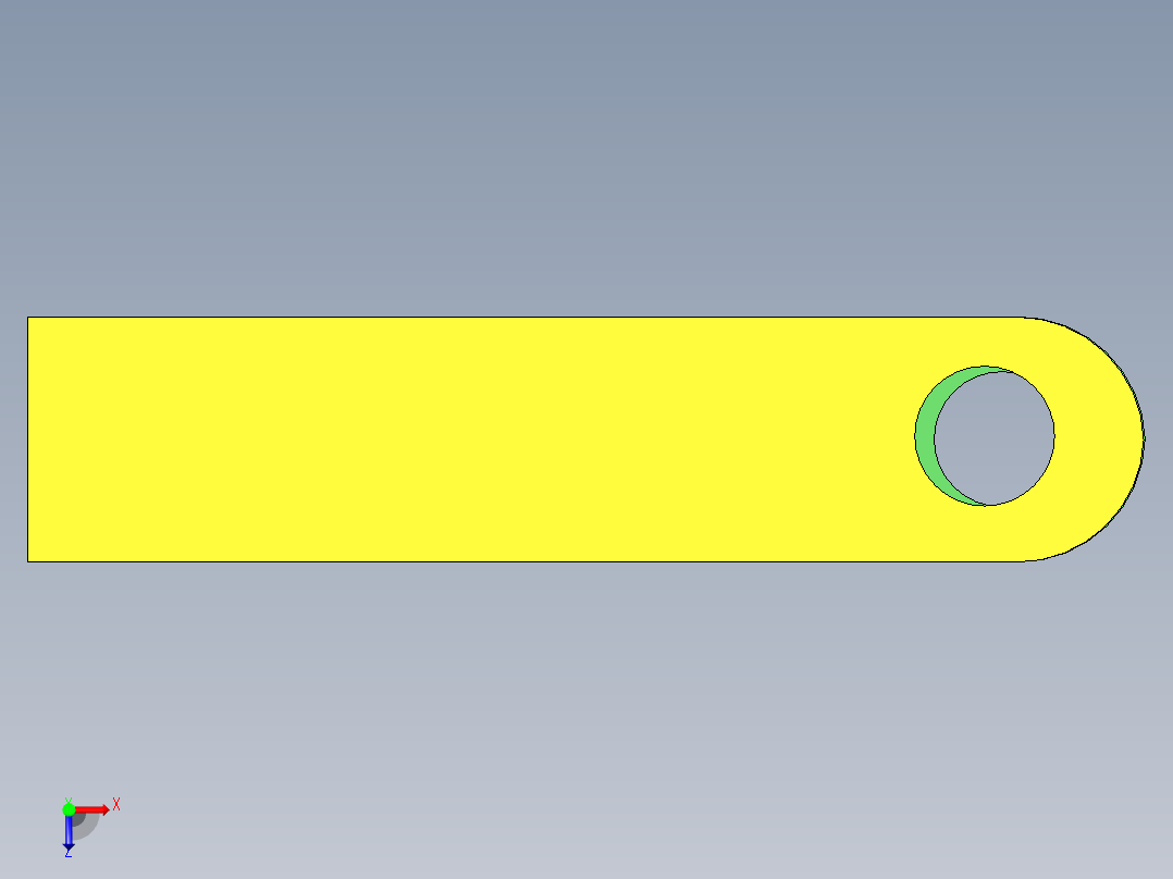 机器装配支架俯视图
