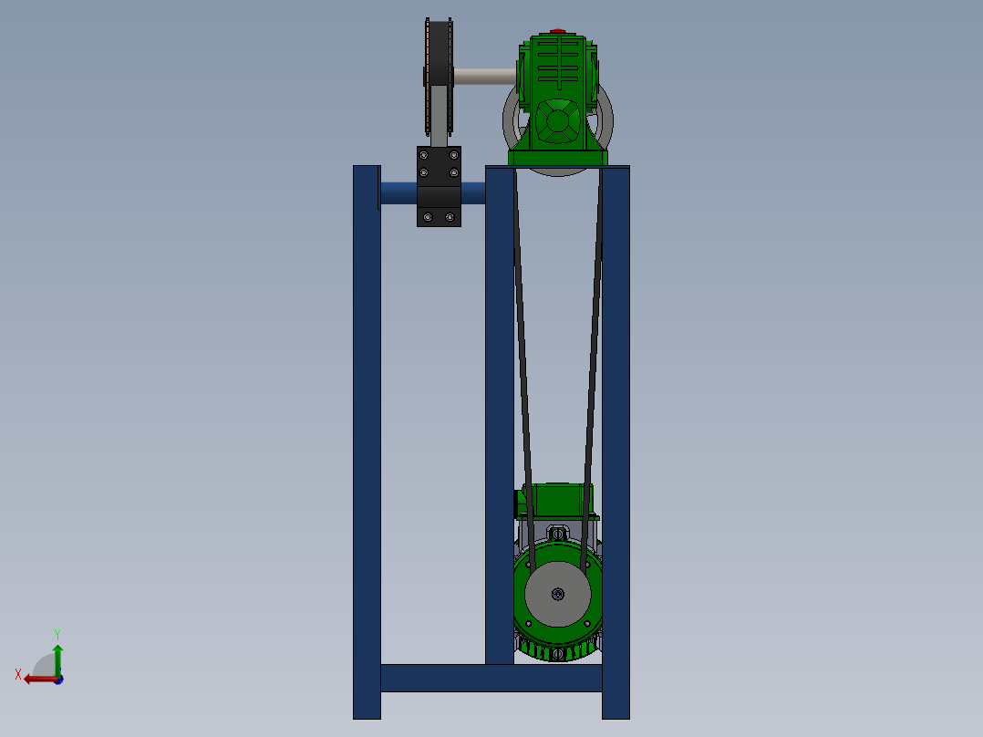 椰子剥皮机（coconutshellpeelingmachine）后视图