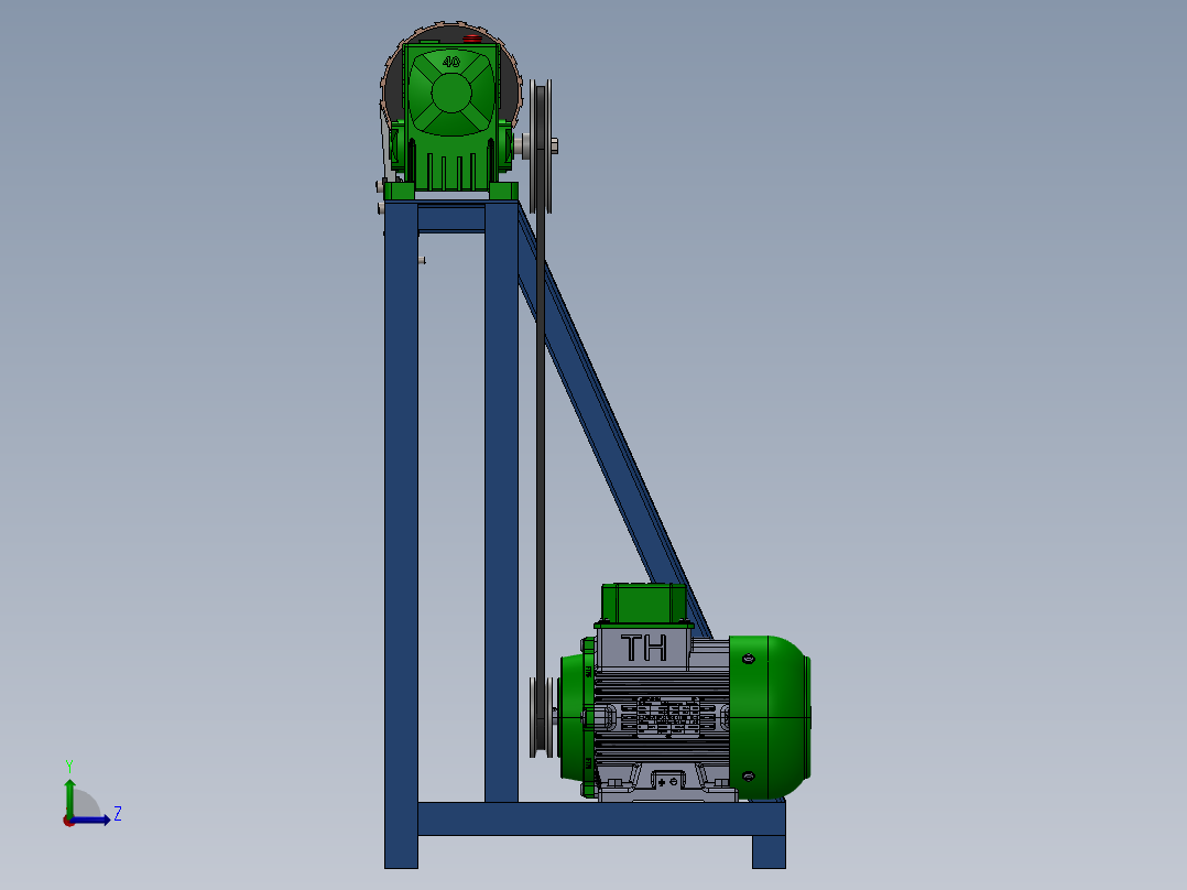 椰子剥皮机（coconutshellpeelingmachine）左视图