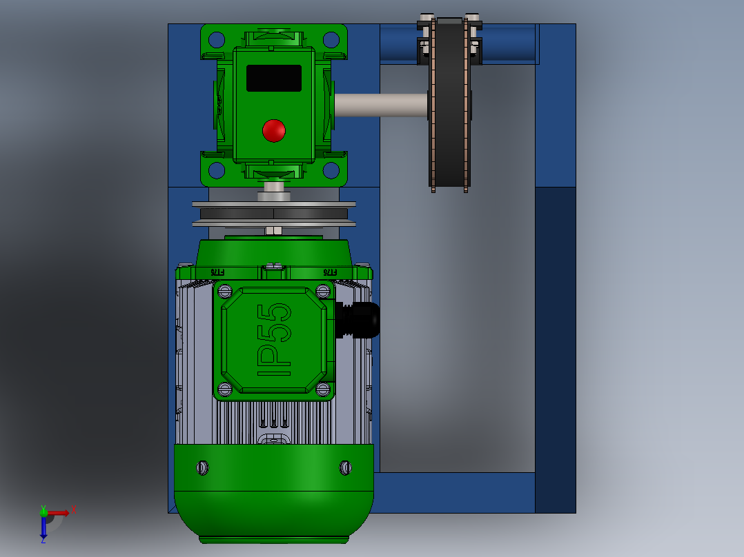 椰子剥皮机（coconutshellpeelingmachine）俯视图