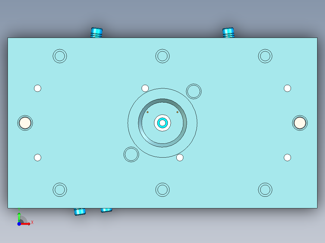 注塑模具、模具(20)前视图