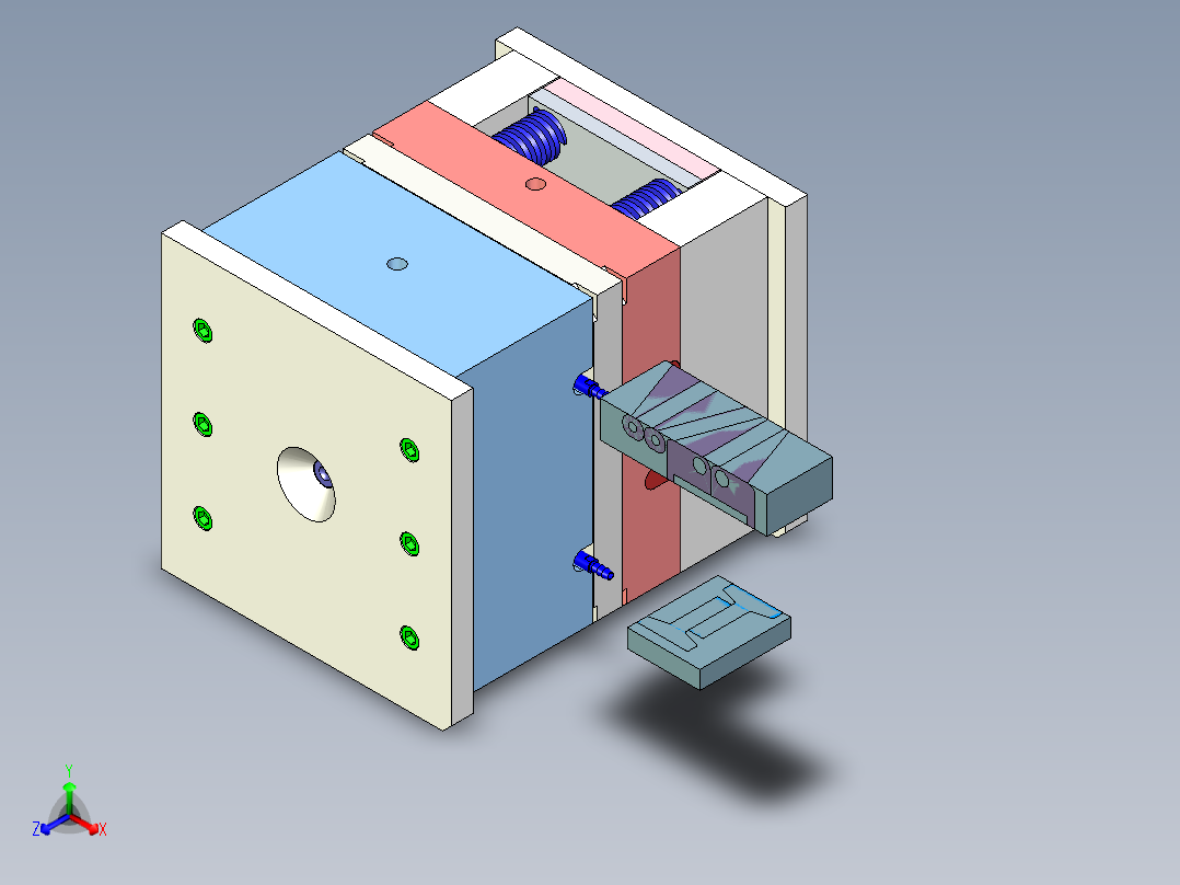 吊灯主体（前模哈夫滑块）
