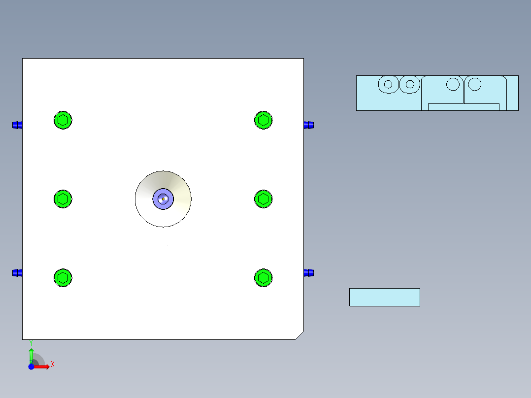 吊灯主体（前模哈夫滑块）前视图