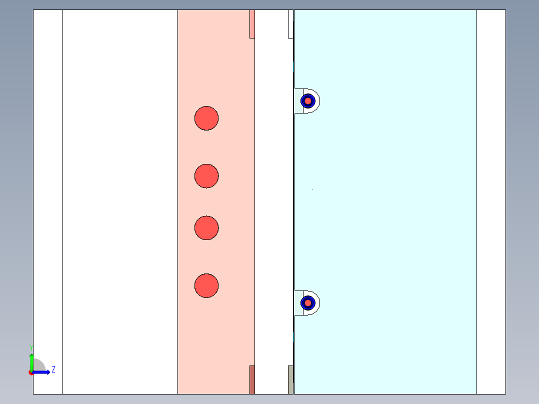 吊灯主体（前模哈夫滑块）左视图