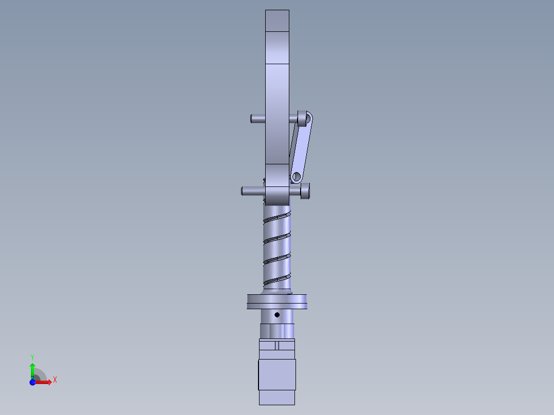 三爪夹持器前视图