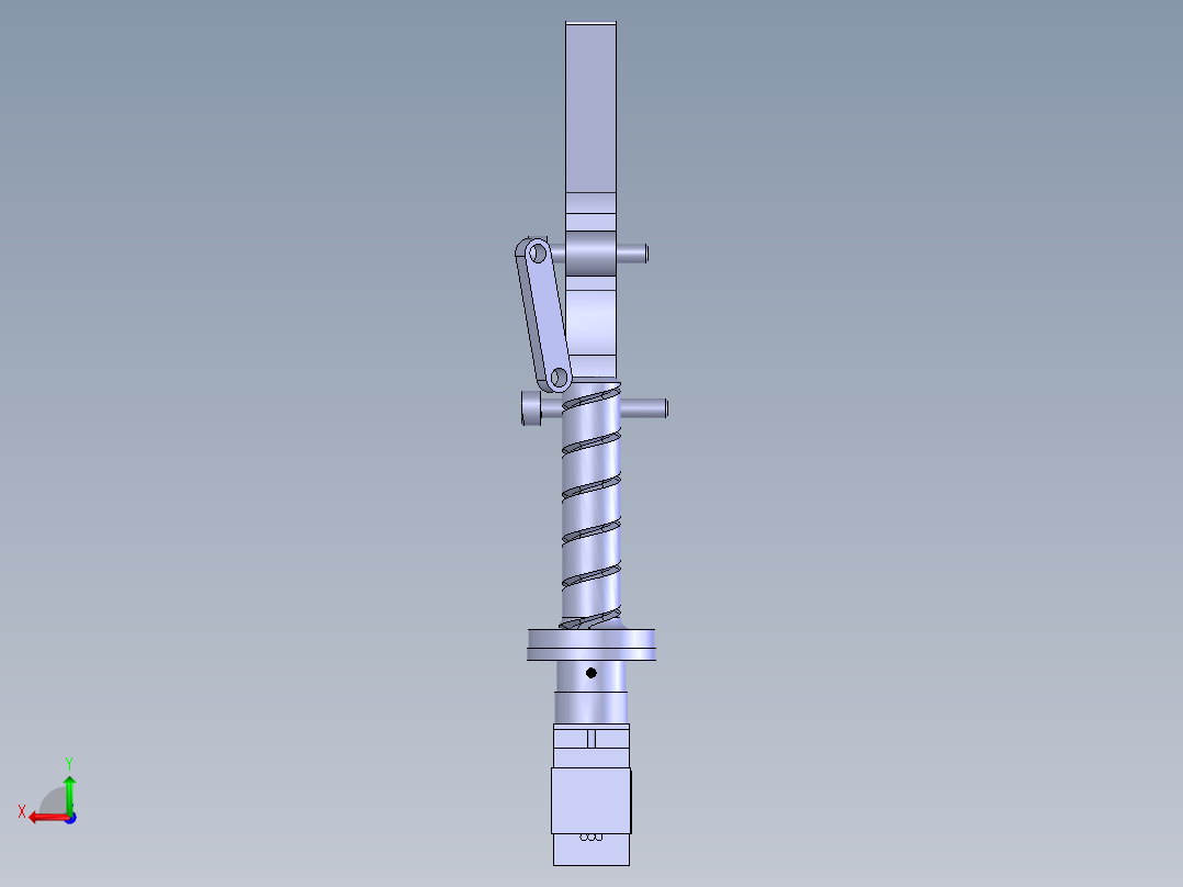 三爪夹持器后视图