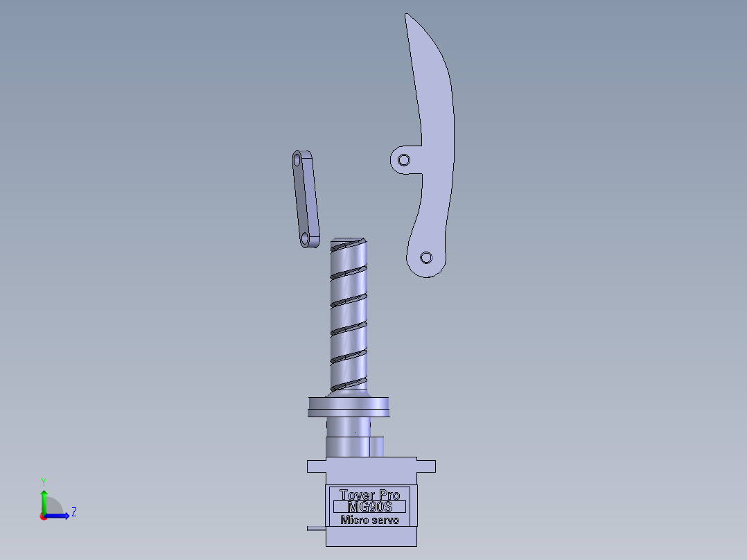 三爪夹持器左视图