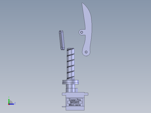 三爪夹持器左视缩略图